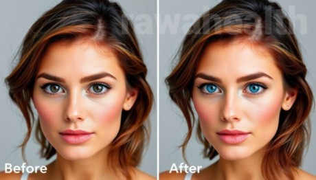 Before and After Eye Color Change Surgery in India